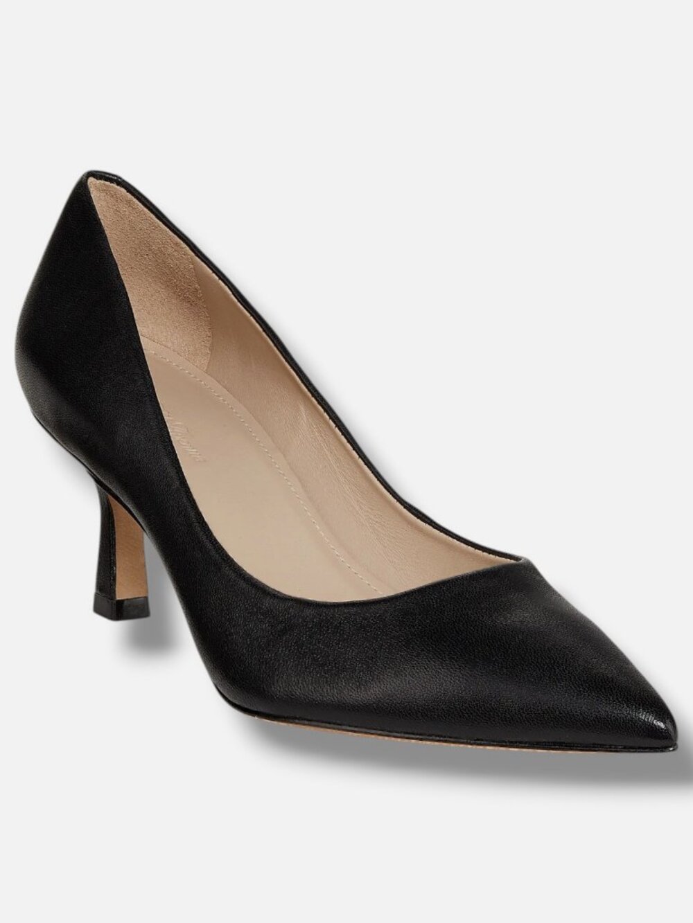 Saks Fifth Avenue Women's Black 65MM Leather Pumps Shoes Size EU:38.5 US:8.5
